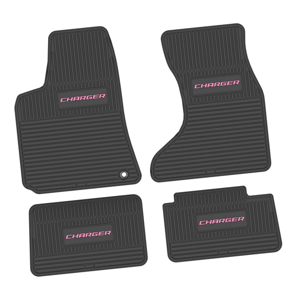 Charger Floor Mats 0610 Dodge Charger AWD 4 Piece Custom Vintage Scene
