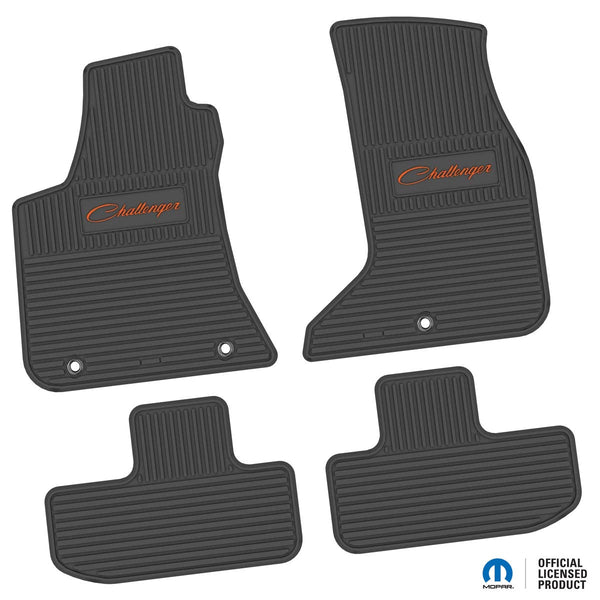 Challenger Floor Mats 17-24 Dodge Challenger AWD 4 Piece Custom