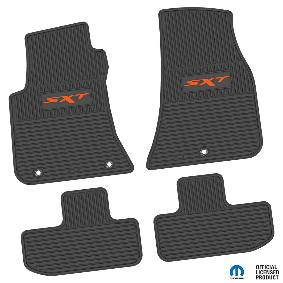 TruFit MaxTrac Front Black Rubber Floor Mats with Drivers Anchor Points  fits Nissan Navara NP300 Dual Cab 17-20