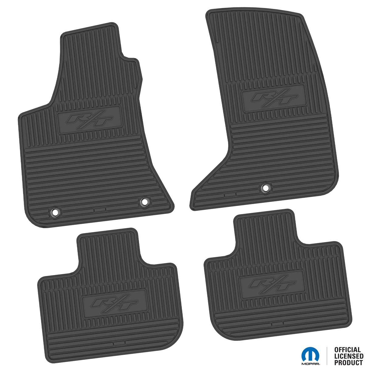 11-24 Dodge Charger AWD Floor Mats (4pc) w/ R/T (15-24) Logo