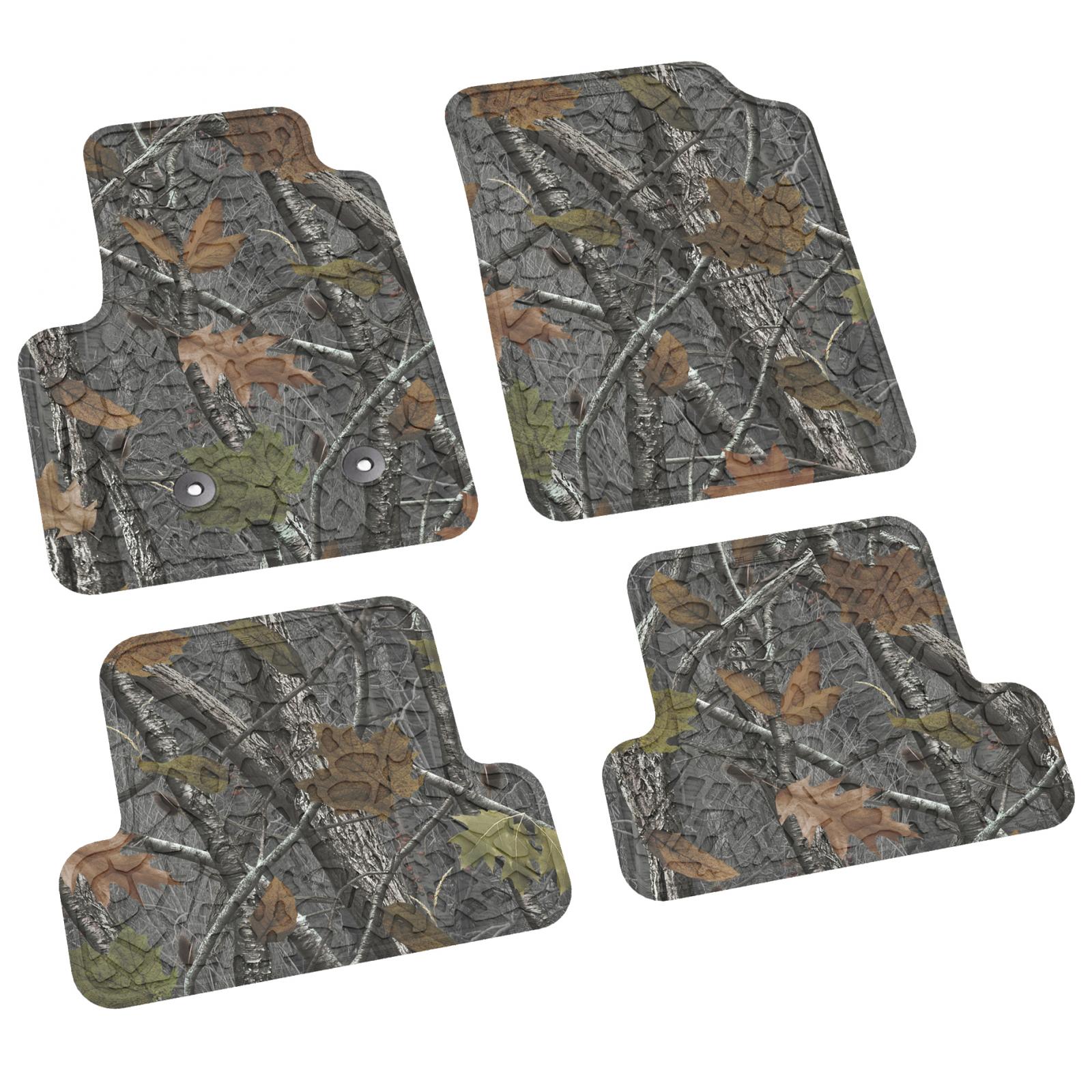 Colorado/Canyon Floor Mats 15-22 Colorado/Canyon Extended Crew Cab 4 Piece Tire Tread/Scorched Earth Scene - Rugged Woods FlexTread